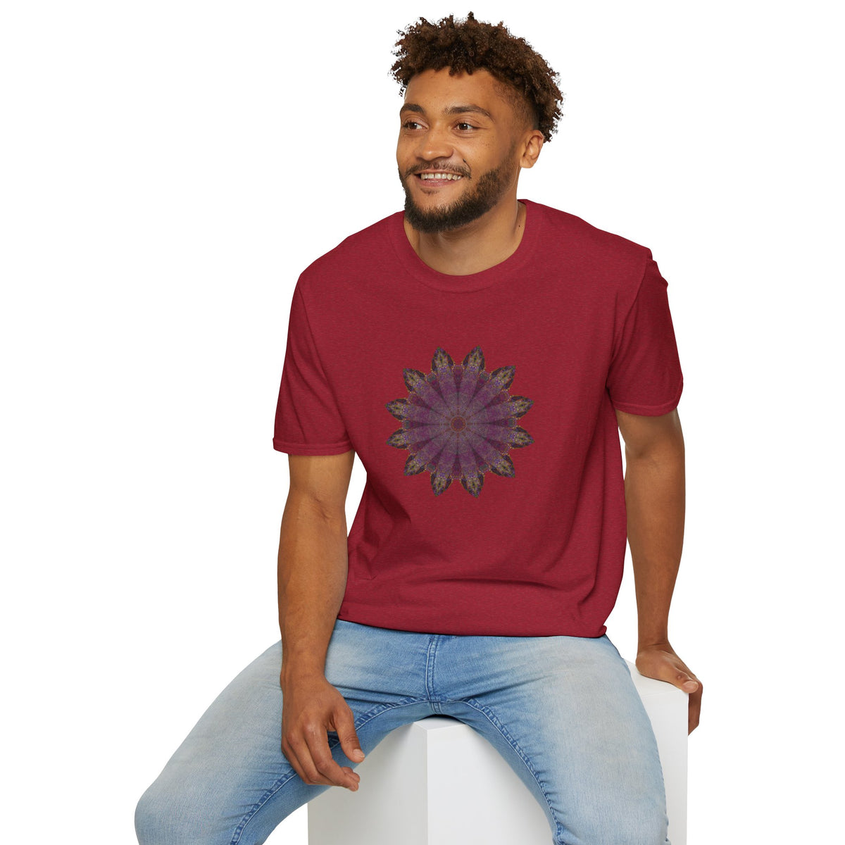 Unisex Softstyle T-Shirt - Love Light Mandalas No.6