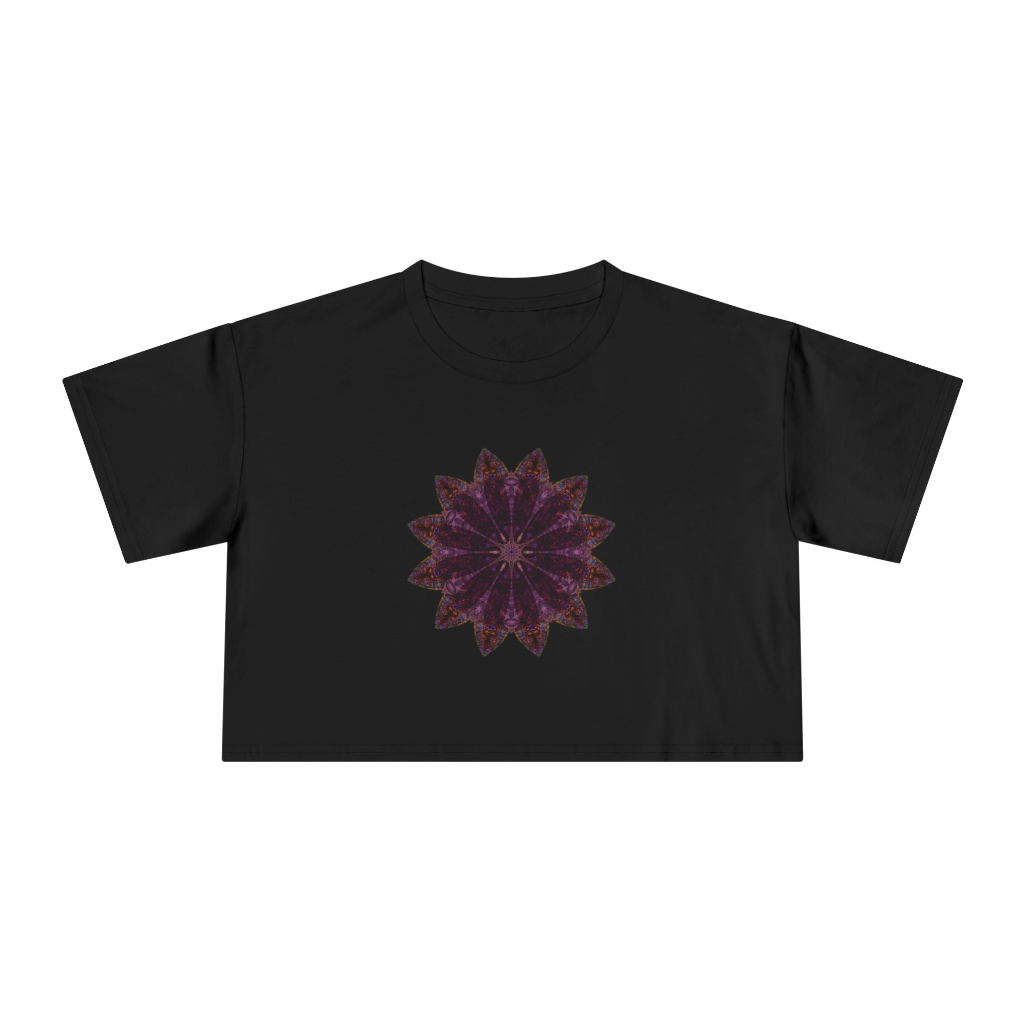 Women's Cropped Tee - Love Light Mandalas No.15