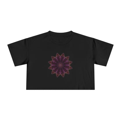 Women's Cropped Tee - Love Light Mandalas No.15
