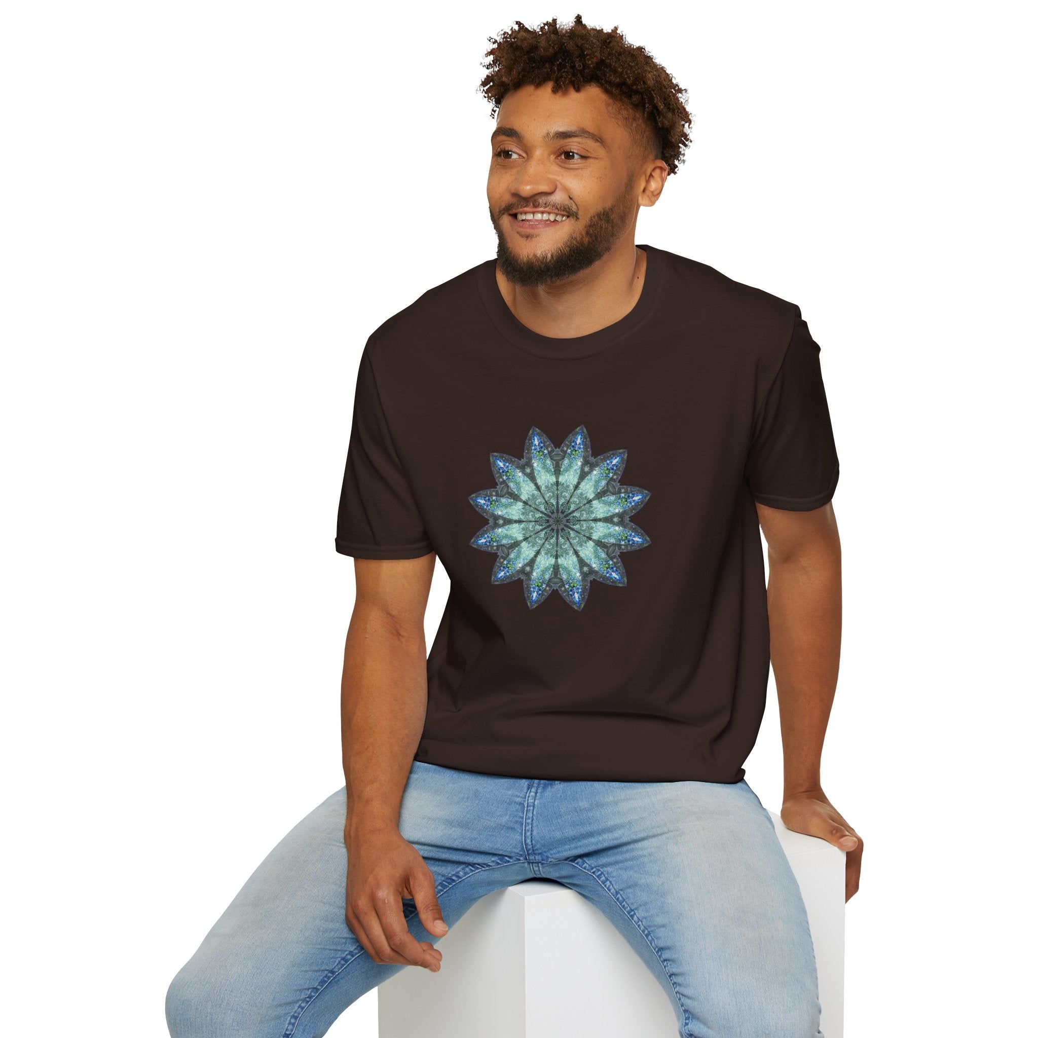 Unisex Softstyle T-Shirt - Love Light Mandalas No.20