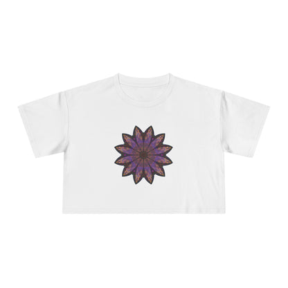 Women's Cropped Tee - Love Light Mandalas No.23