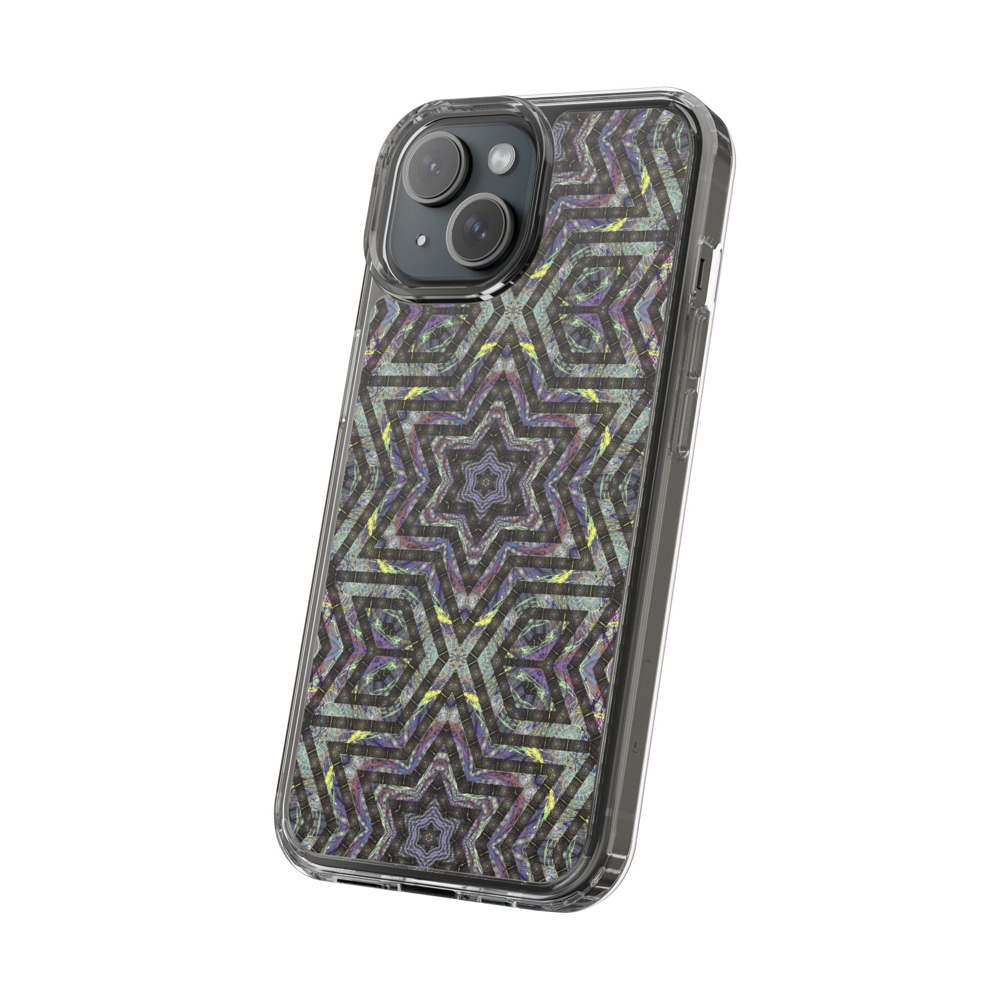 iPhone 15 Clear Case – P5 Kaleidoscopic No.1