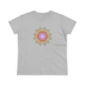 Women's Midweight Cotton Tee - Love Light Mandalas No.14