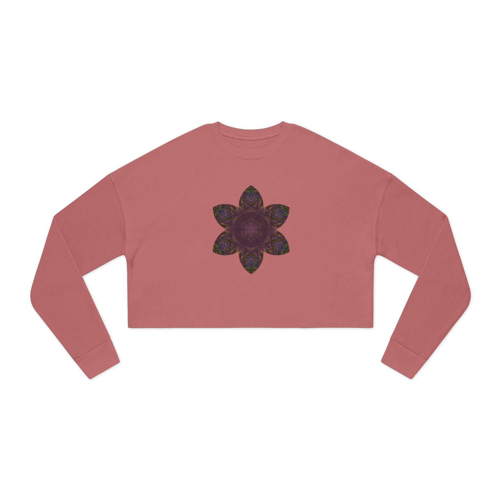Women's Cropped Sweatshirt - Love Light Mandalas No.3