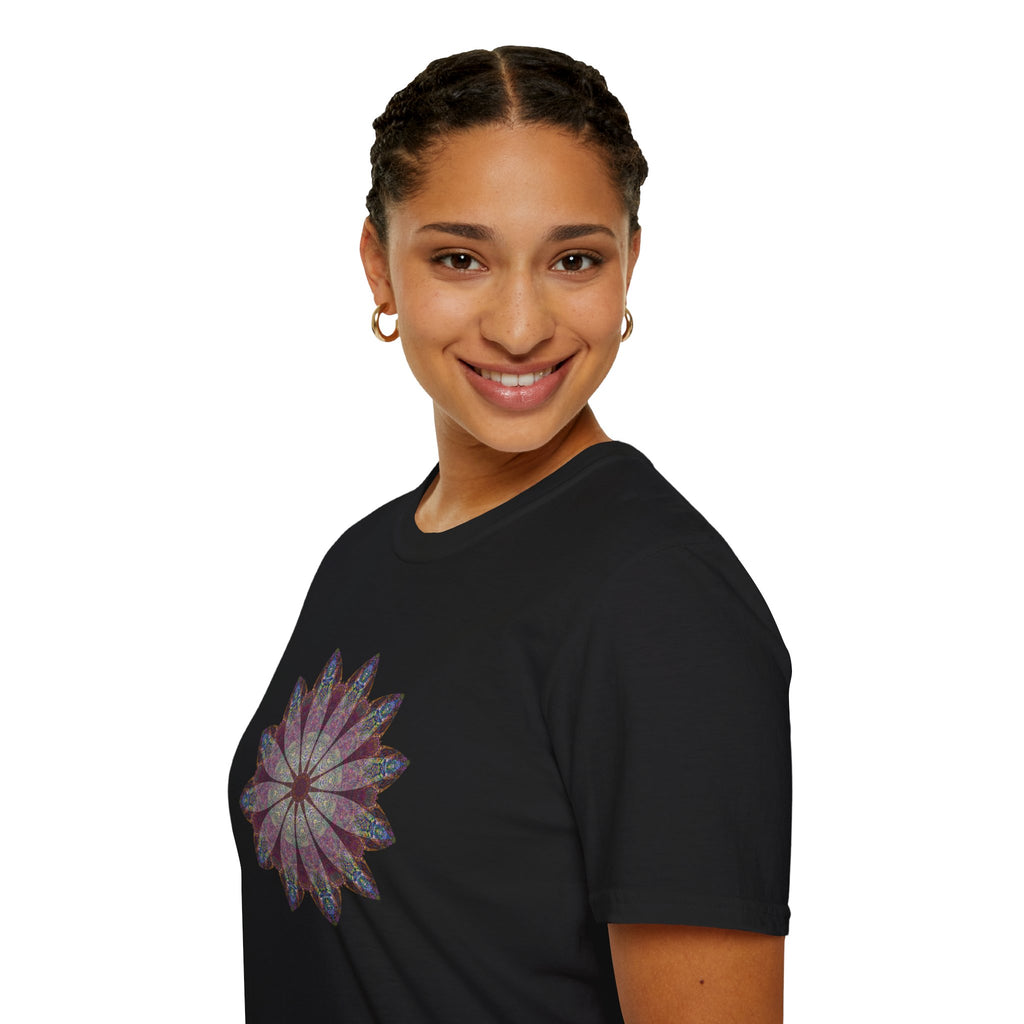 Unisex Softstyle T-Shirt - Love Light Mandalas No.9
