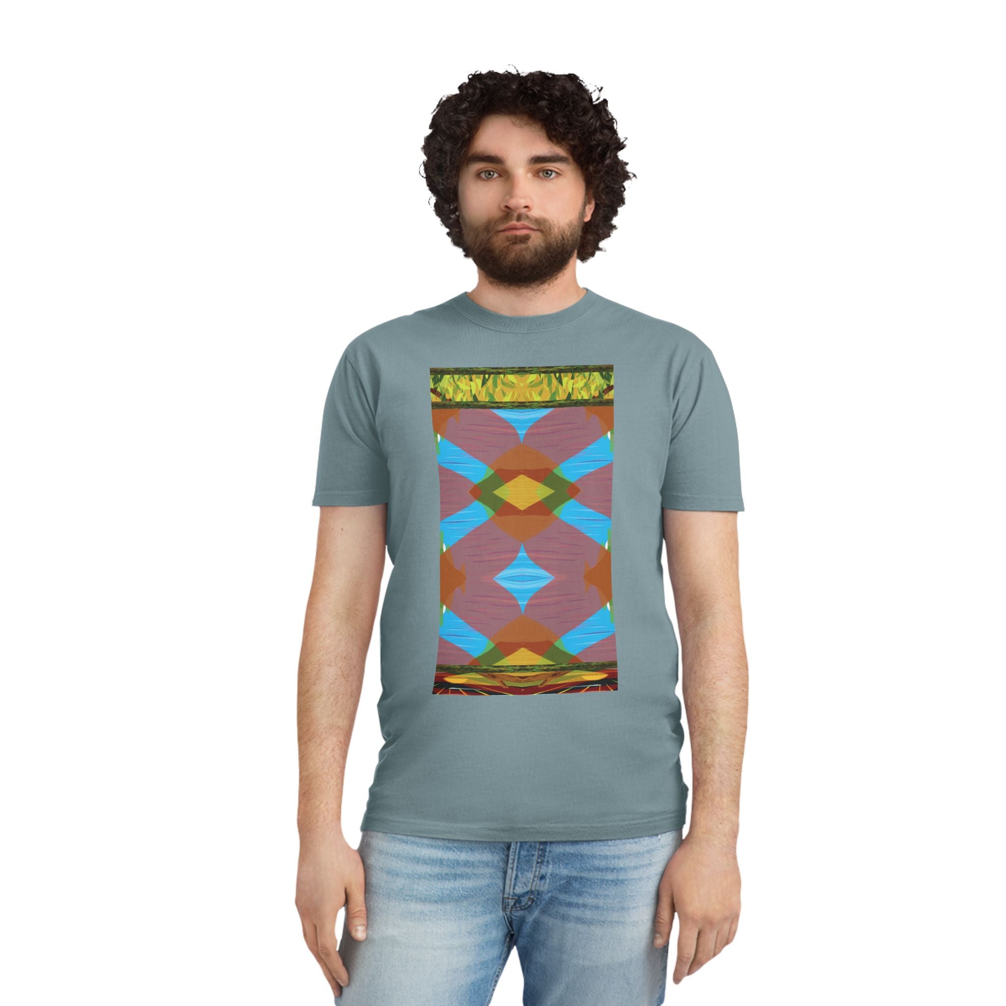 Unisex Faded Shirt -The Traveller Series (Autumn Abstract)