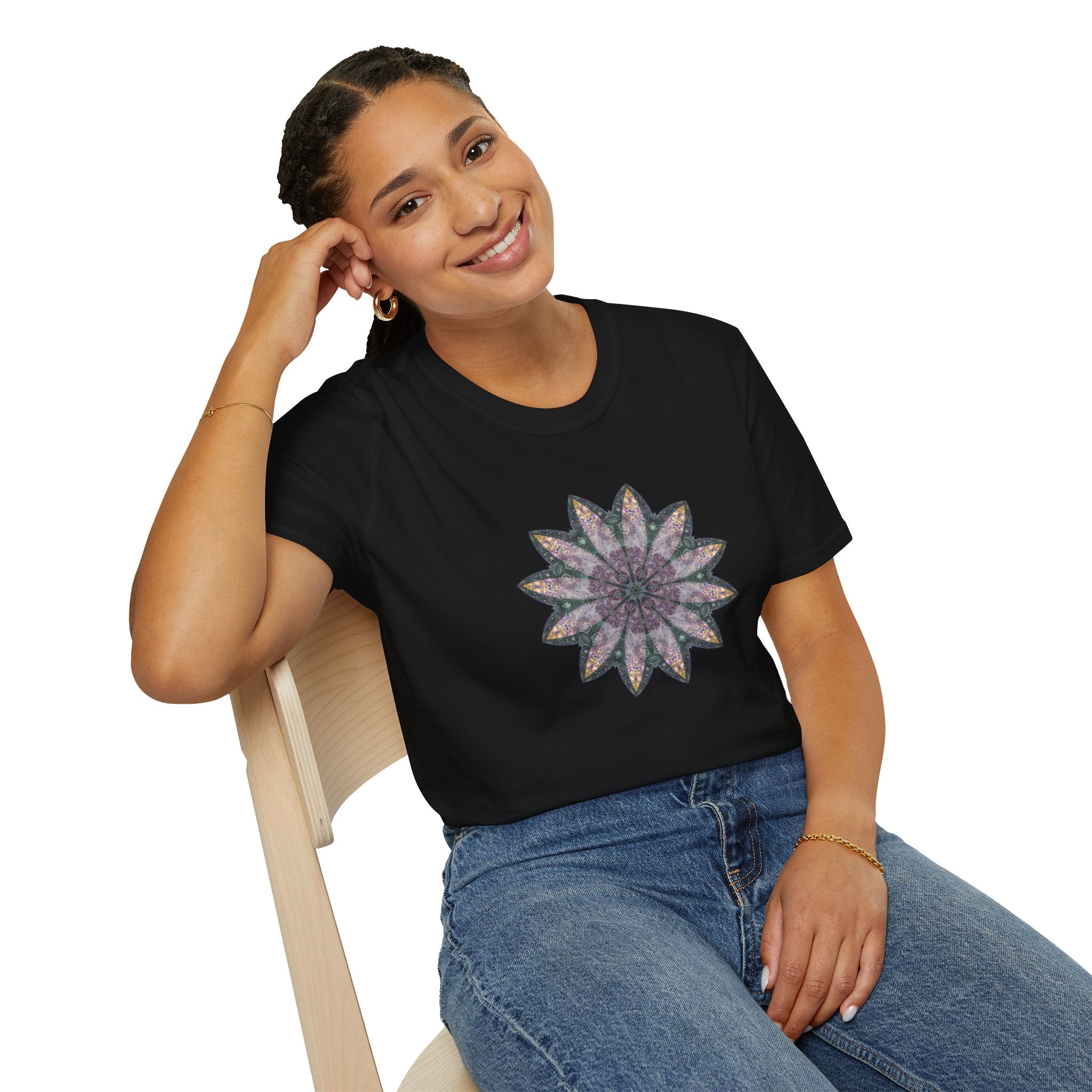 Unisex Softstyle T-Shirt - Love Light Mandalas No.21
