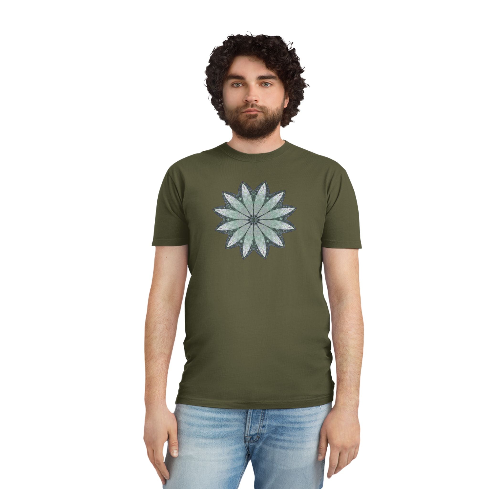 Unisex Faded Shirt - Love Light Mandalas No.22