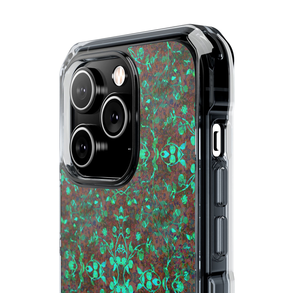 iPhone 14 Magnetic Clear Impact Case - Hidden Weave Series No.29