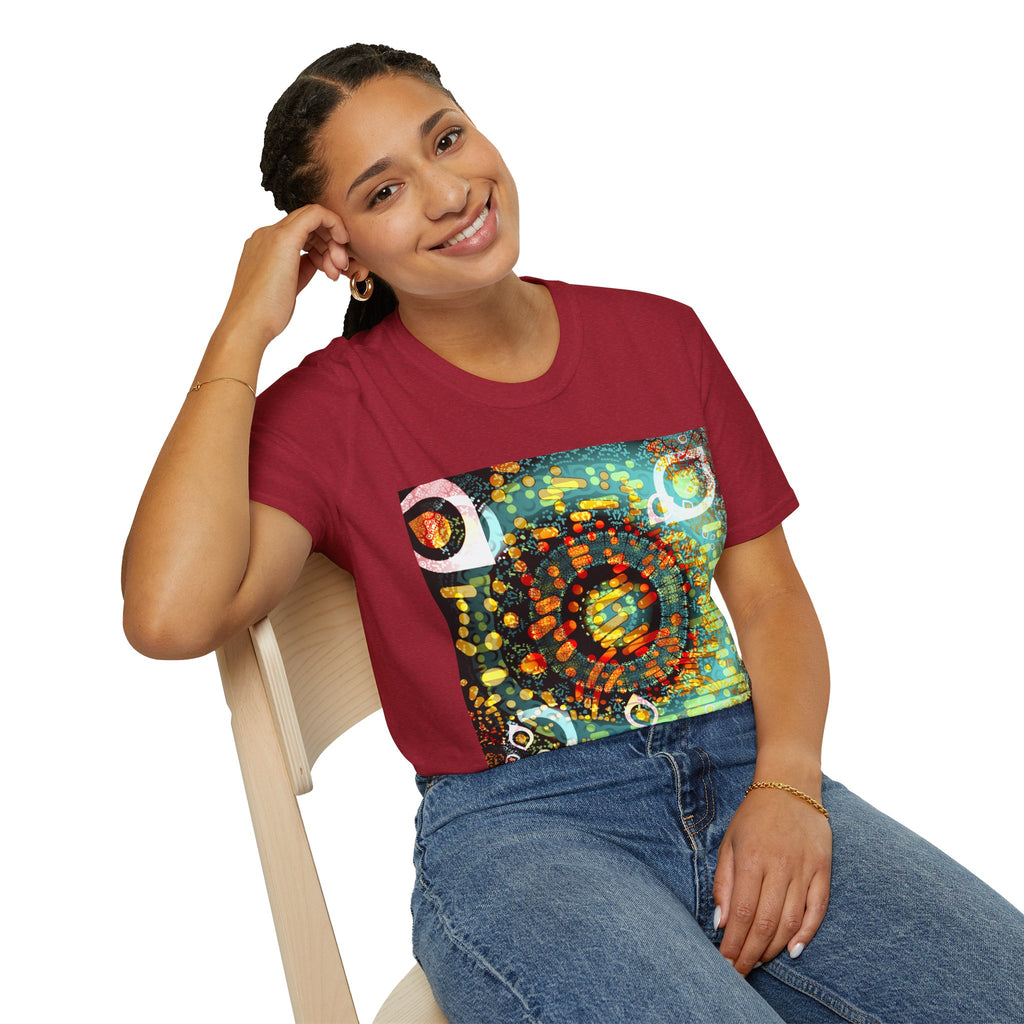 Unisex Softstyle T-Shirt - Psychedelic QR No.1