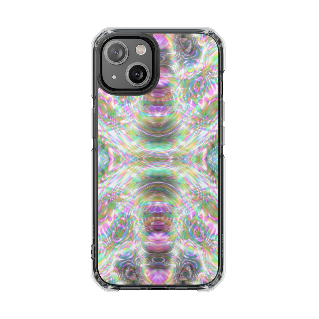 iPhone 14 Magnetic Clear Impact Case - DMT Scribe Tiles No.7