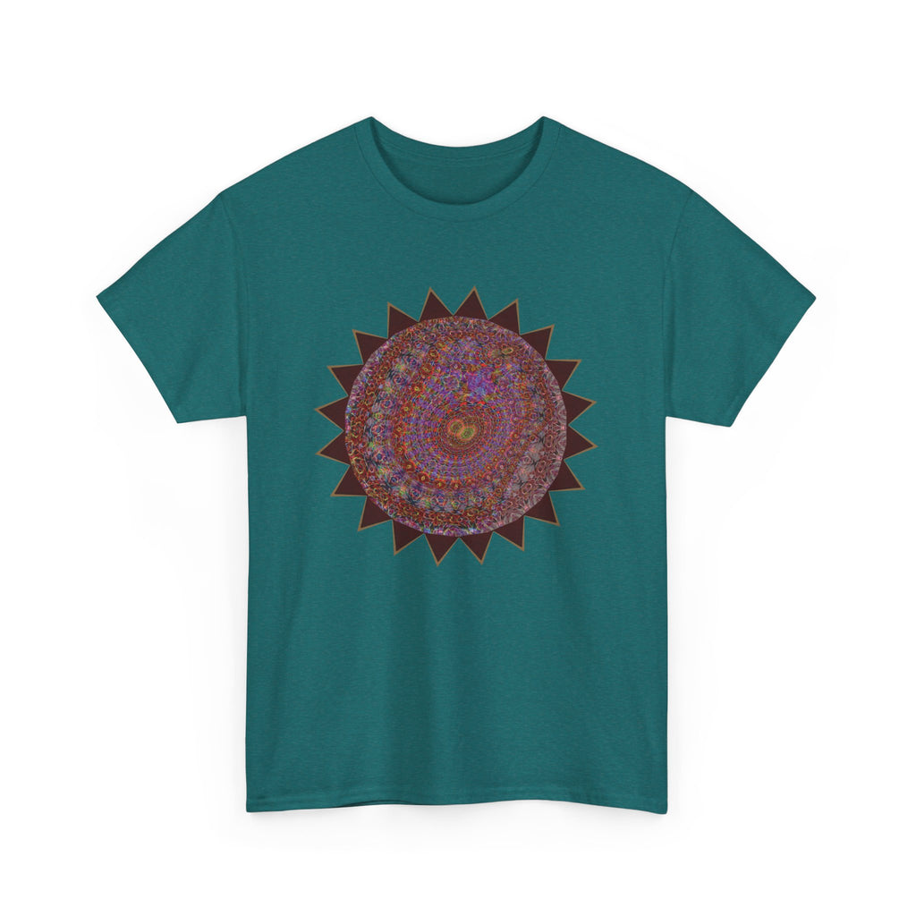 Unisex Heavy Cotton Tee - Mycelium Mandalas No.M18K4