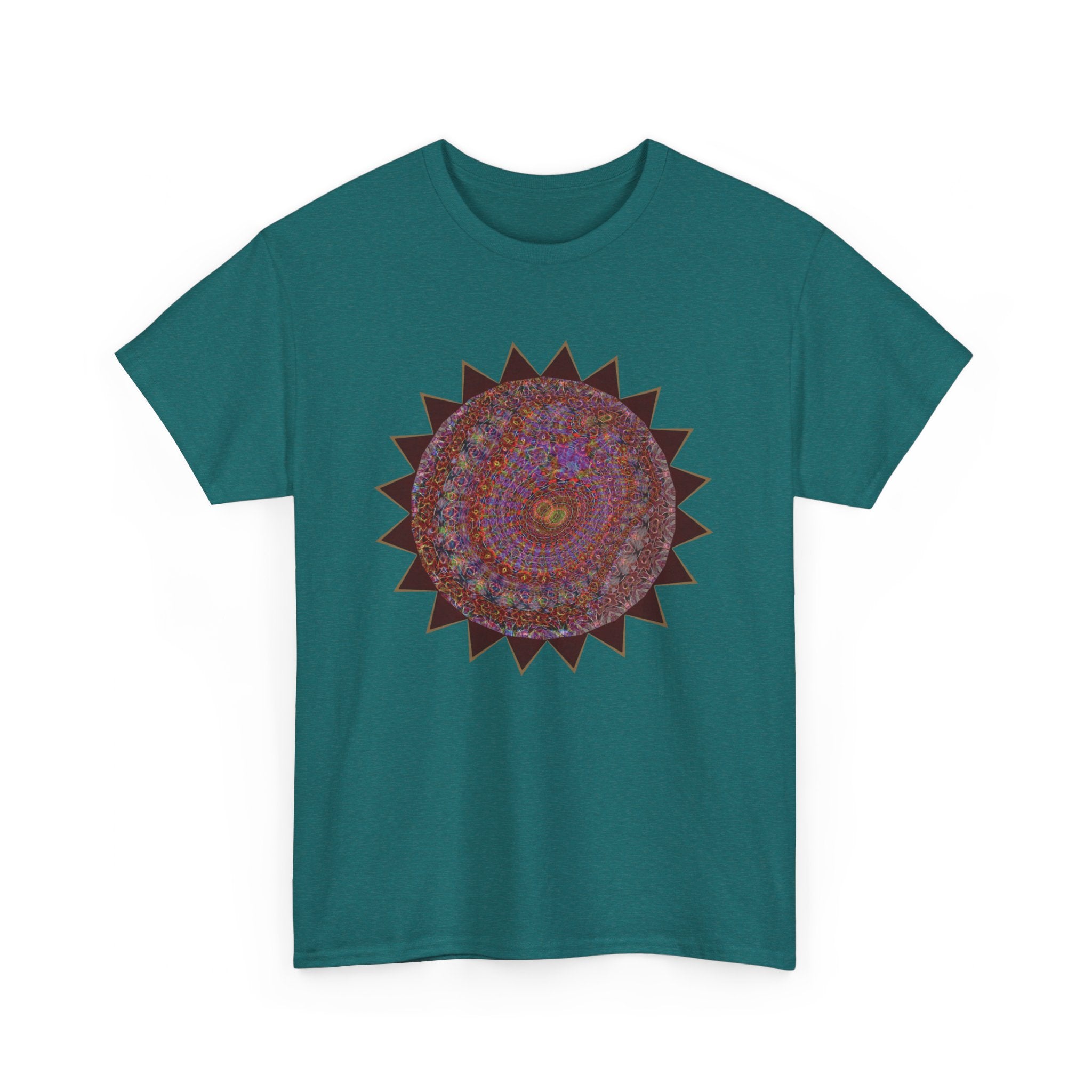 Unisex Heavy Cotton Tee - Mycelium Mandalas No.M18K4