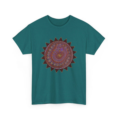 Unisex Heavy Cotton Tee - Mycelium Mandalas No.M18K4