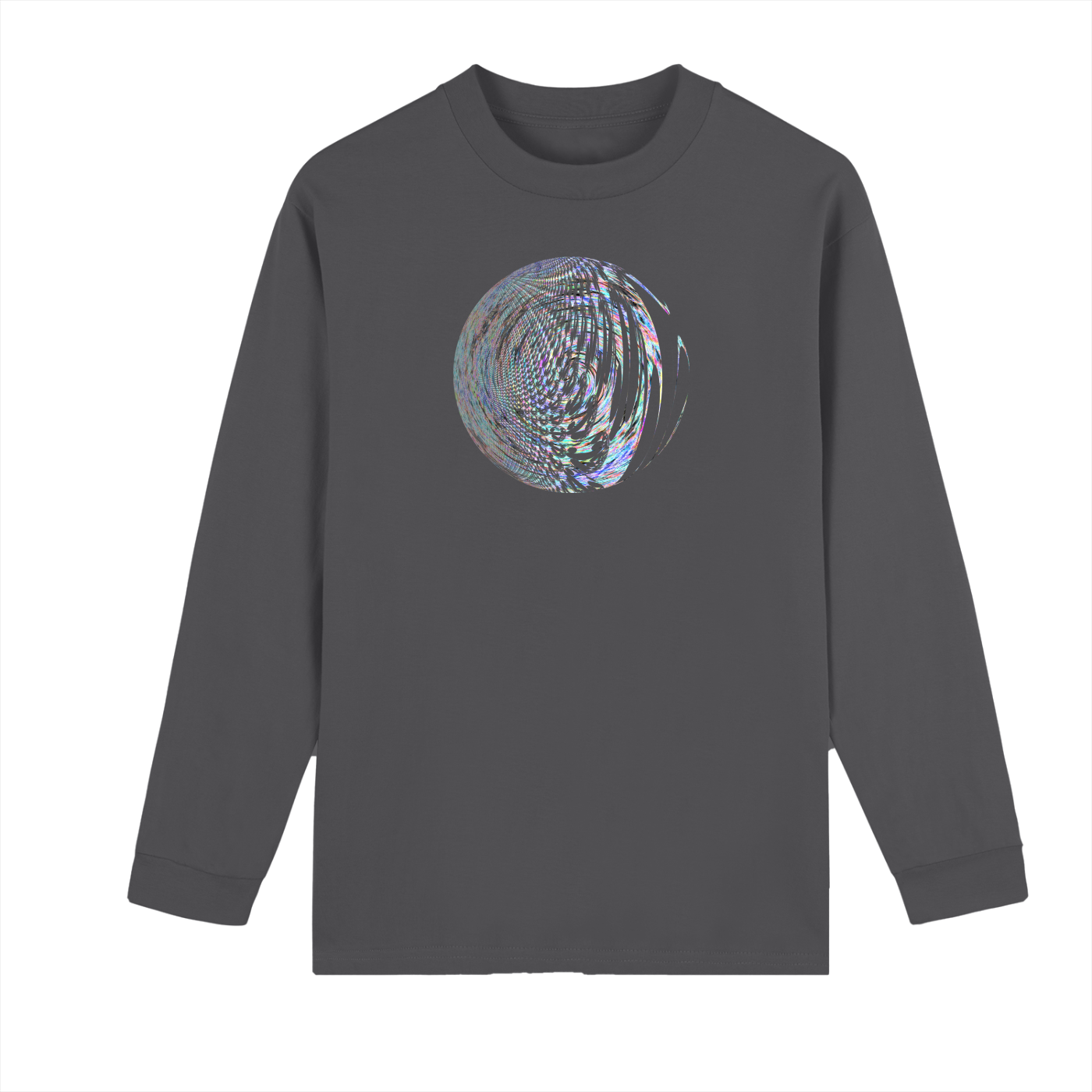 Crew Neck Drop Shoulder Long Sleeve Shirt