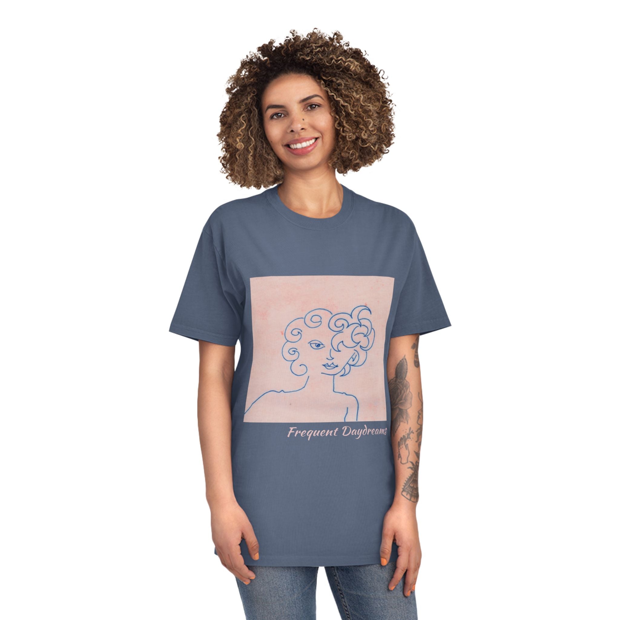 Unisex Faded Shirt - Frequent Daydreams Sketch No.47