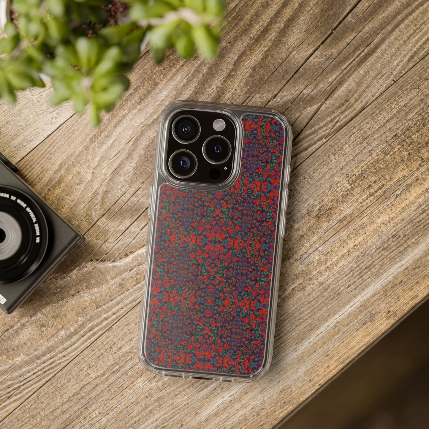 iPhone 16 Clear Case – Hidden Weave Series No.25