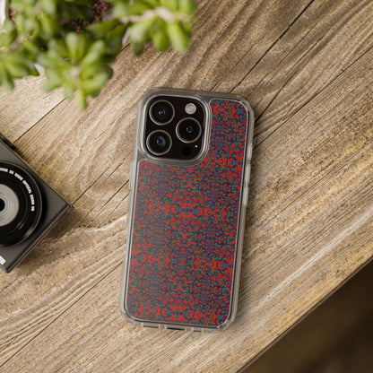 iPhone 16 Clear Case – Hidden Weave Series No.25