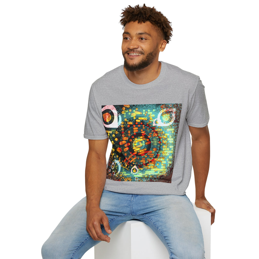 Unisex Softstyle T-Shirt - Psychedelic QR No.1