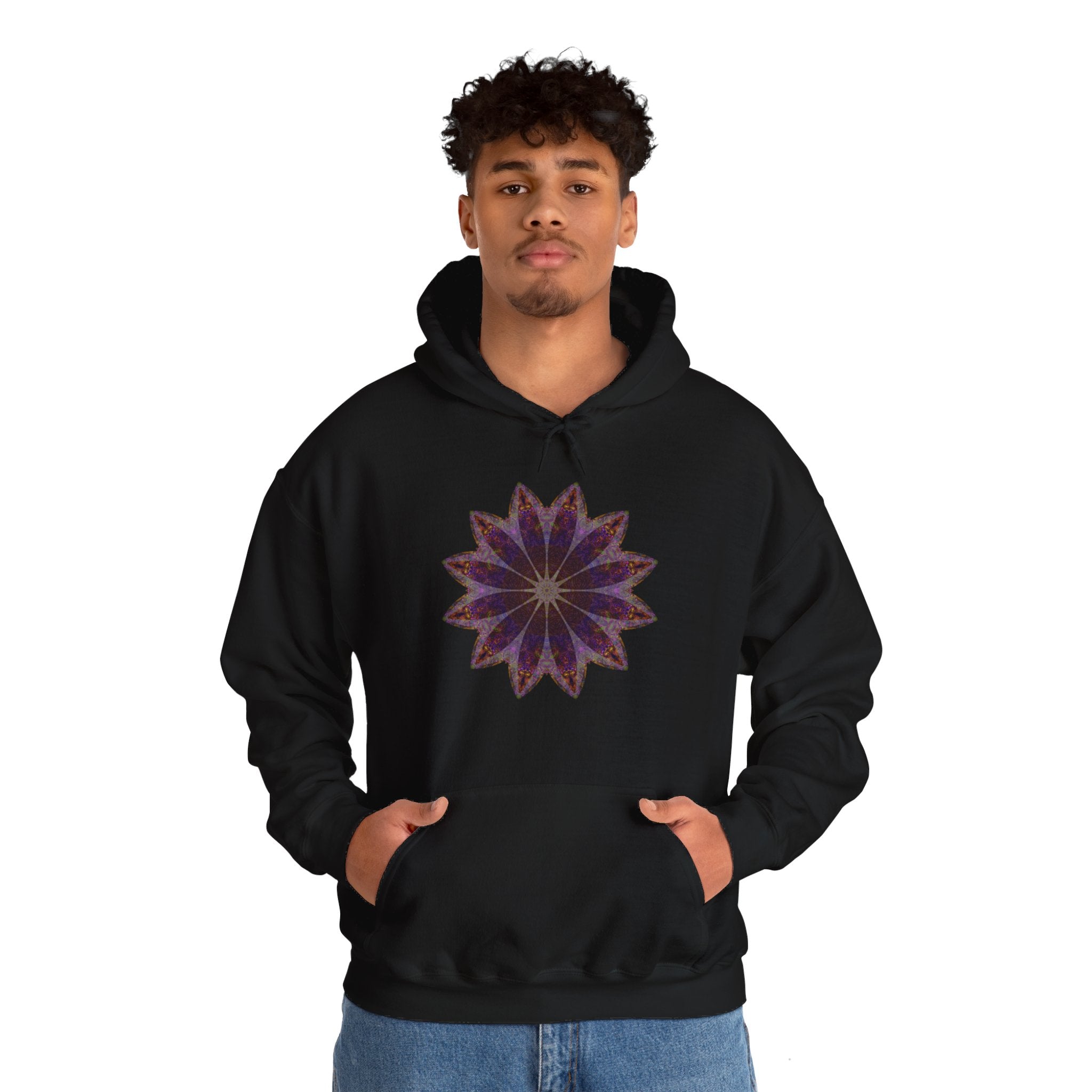 Unisex Heavy Blend™ Hooded Sweatshirt - Love Light Mandalas No.11