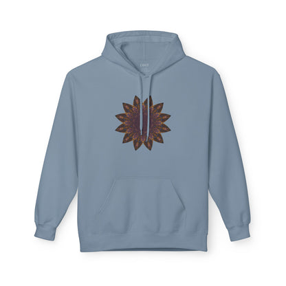 Unisex Midweight Softstyle Fleece Hoodie - Love Light Mandalas No.1