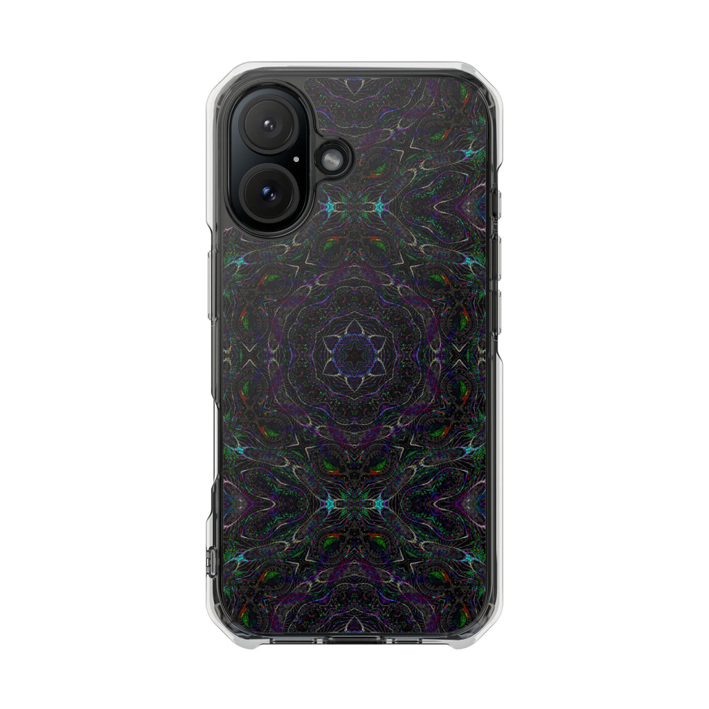 iPhone 16 Magnetic Clear Impact Case - P5 Kaleidoscopic No.32