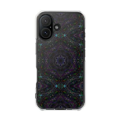 iPhone 16 Magnetic Clear Impact Case - P5 Kaleidoscopic No.32