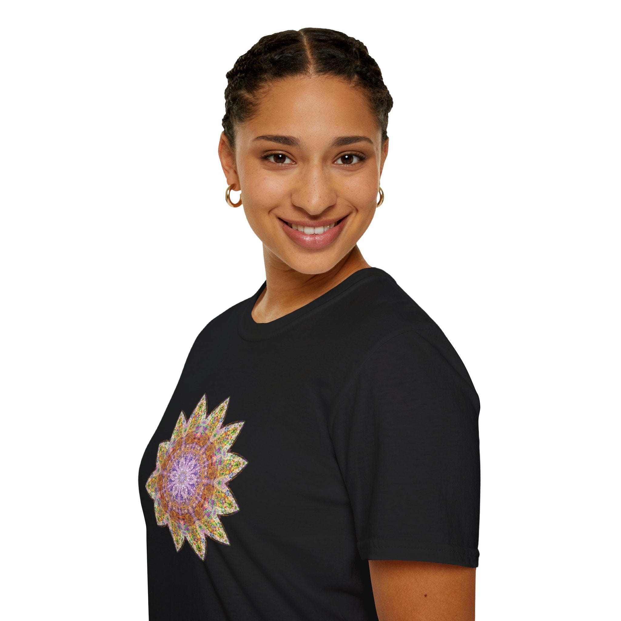 Unisex Softstyle T-Shirt - Love Light Mandalas No.14