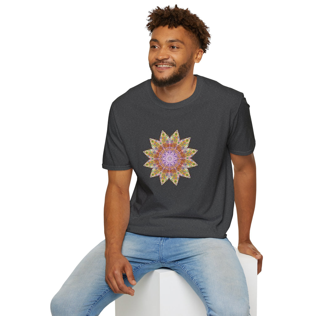 Unisex Softstyle T-Shirt - Love Light Mandalas No.14