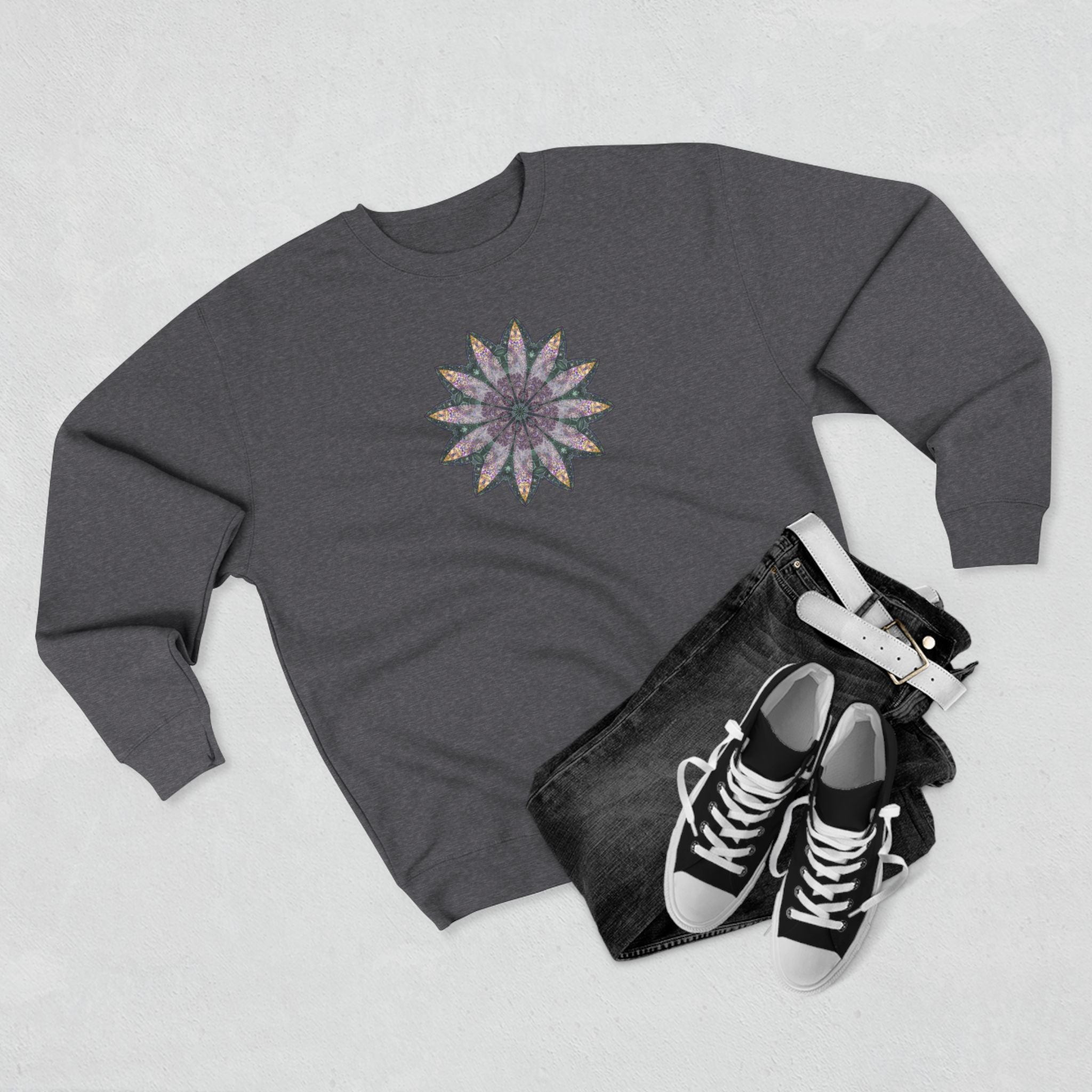 Unisex Crewneck Sweatshirt - Love Light Mandalas No.21