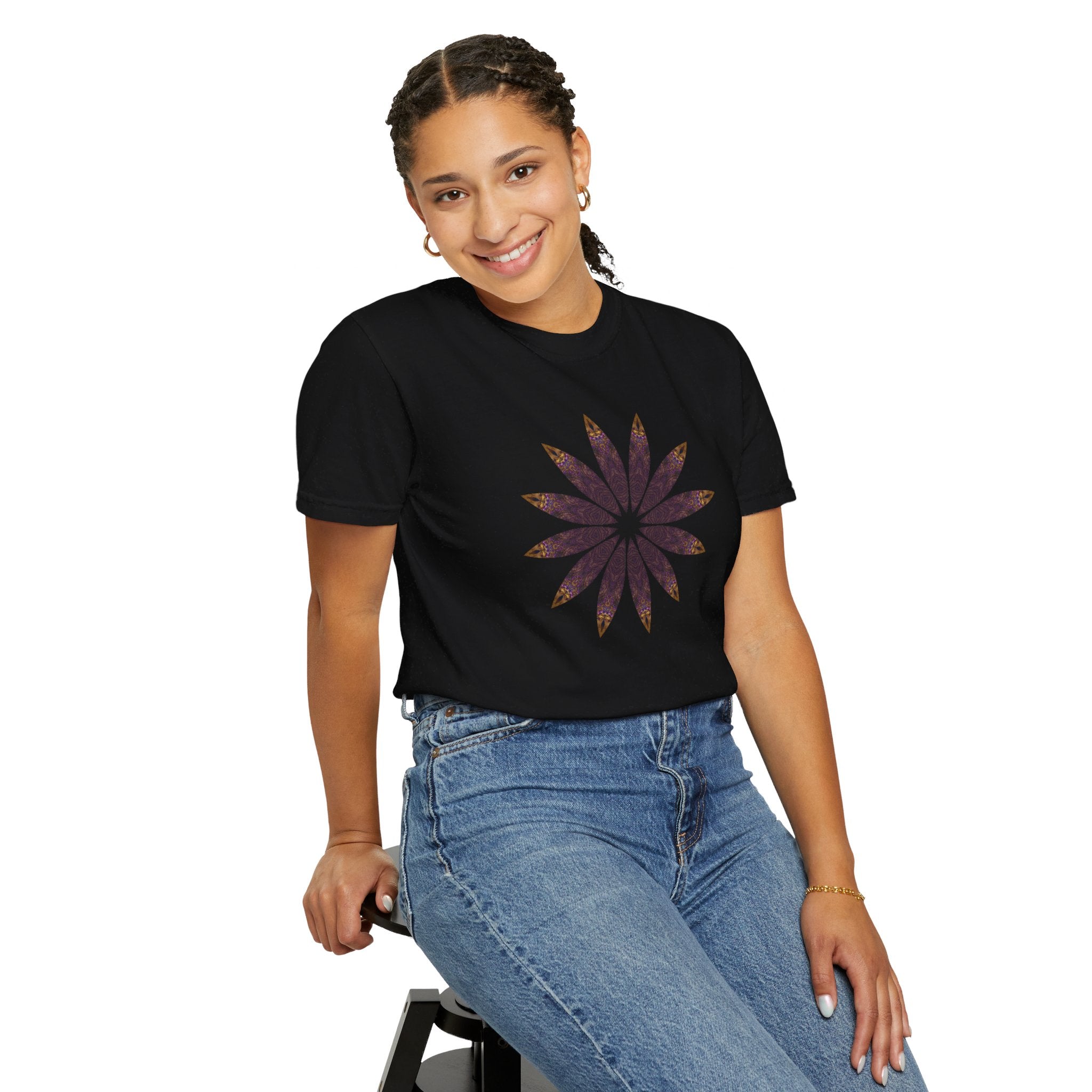 Unisex Garment-Dyed T-shirt - Love Light Mandalas No.2