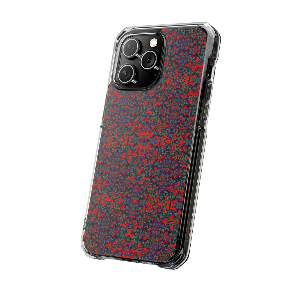 iPhone 14 Magnetic Clear Impact Case - Hidden Weave Series No.25