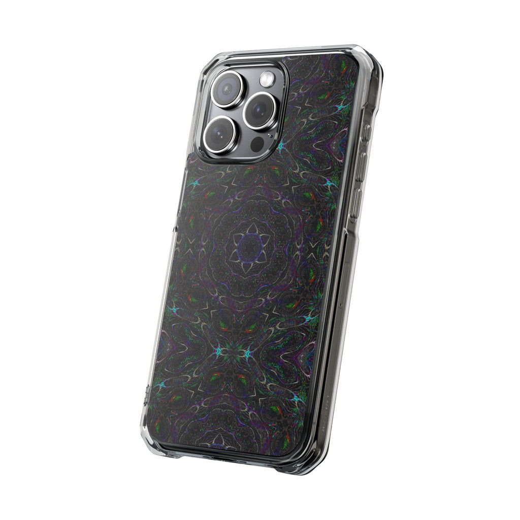 iPhone 15 Magnetic Clear Impact Case - P5 Kaleidoscopic No.32