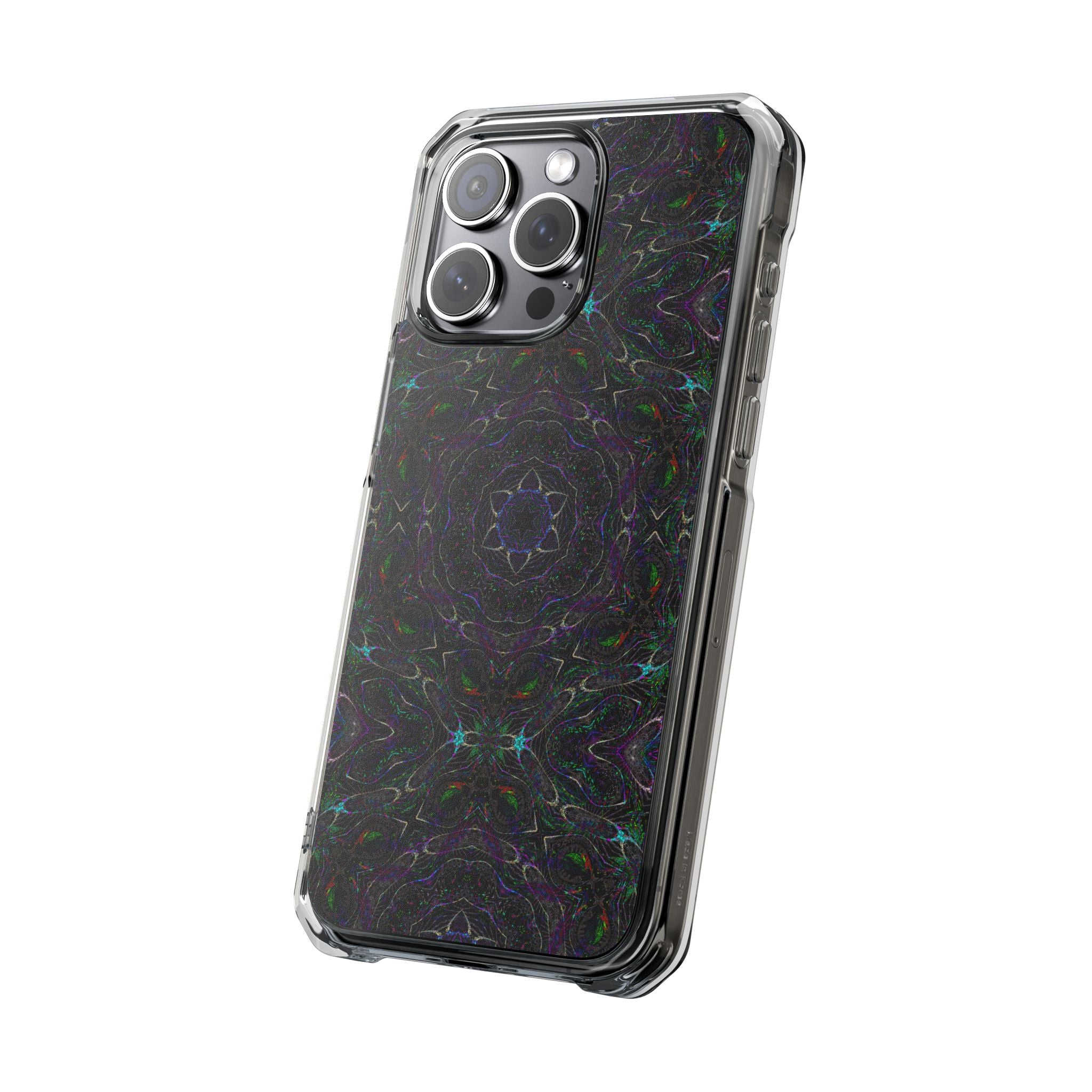 iPhone 15 Magnetic Clear Impact Case - P5 Kaleidoscopic No.32