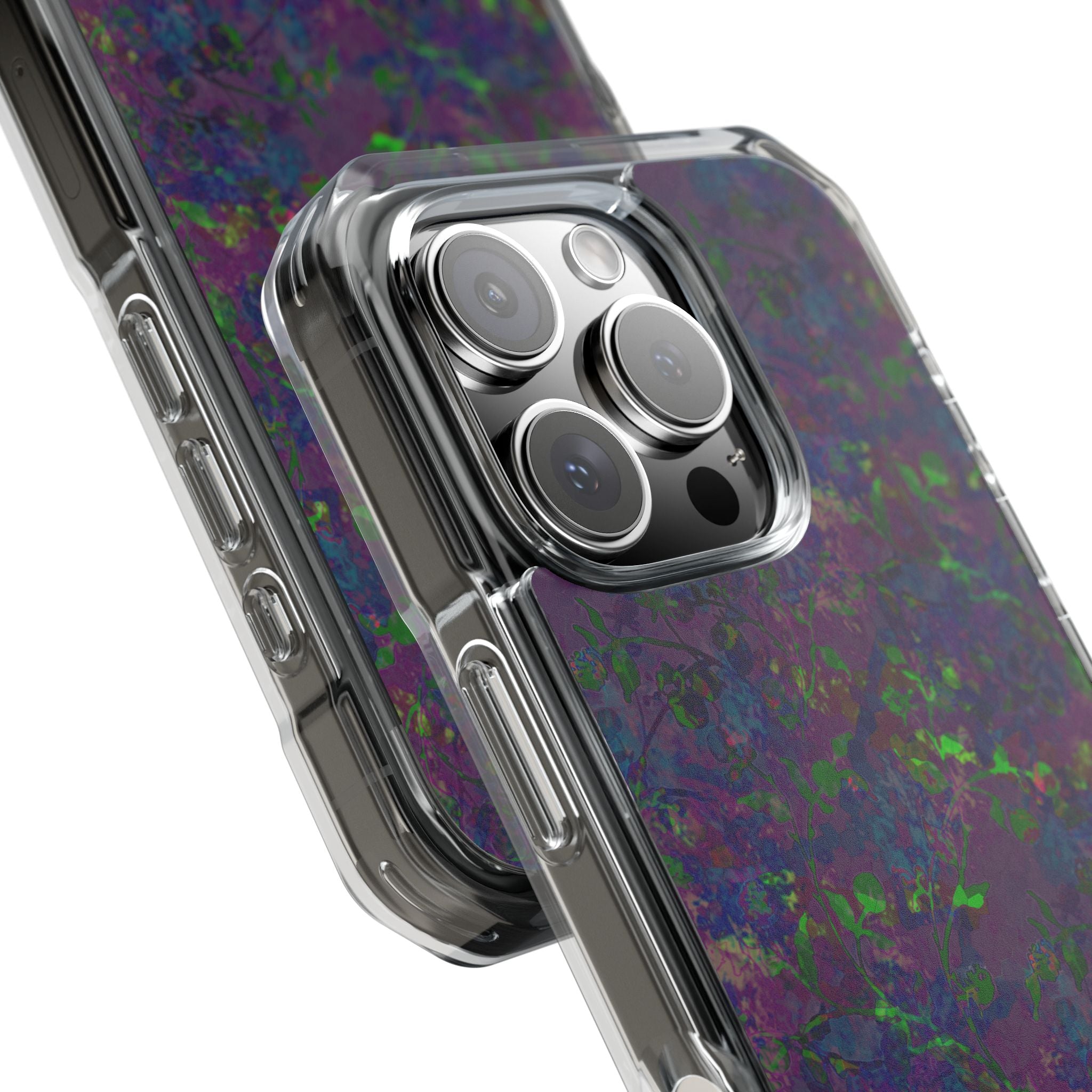 iPhone 16 Magnetic Clear Impact Case - Hidden Weave Series V3 No.23