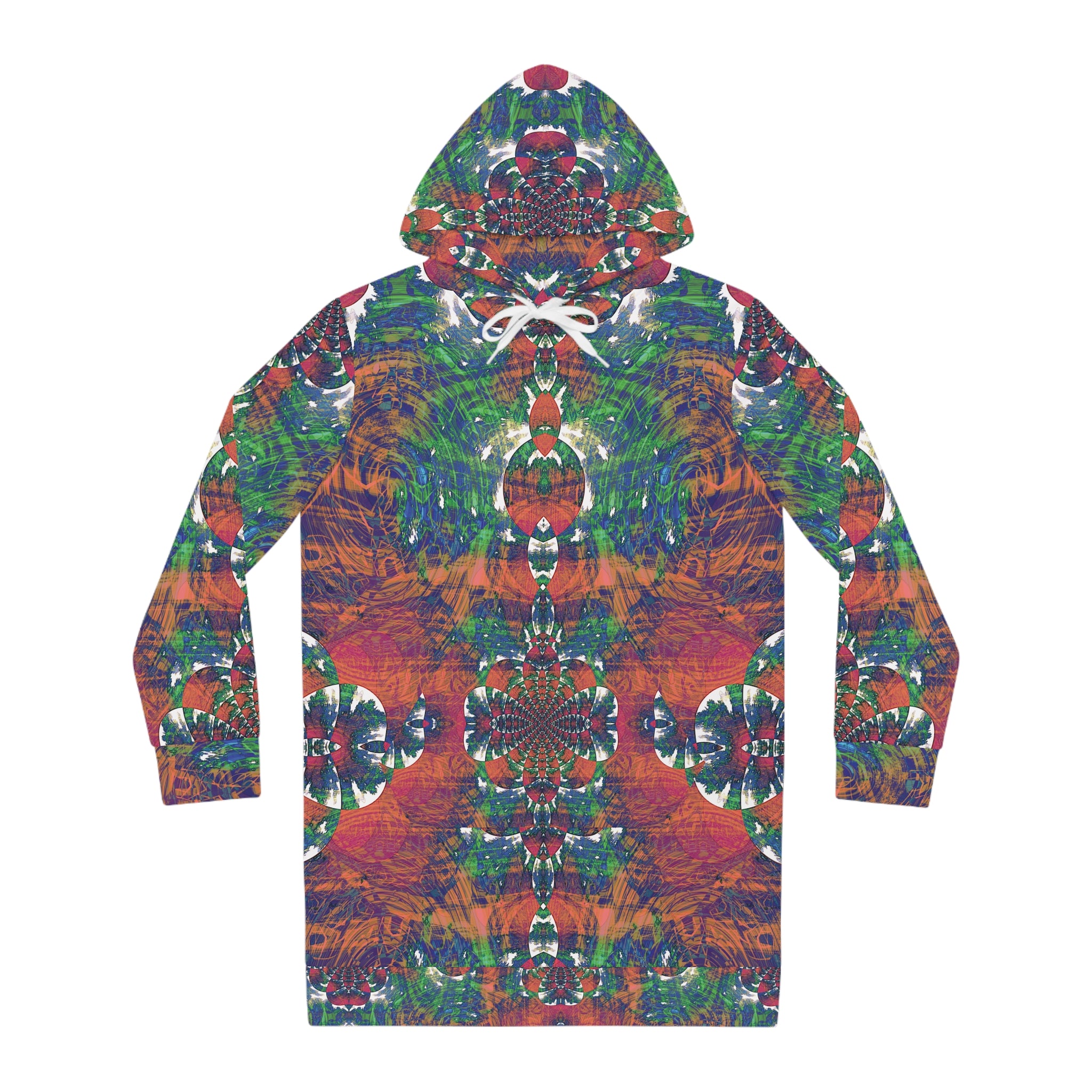 Women's Hoodie Dress - Love Light Fractals No.2