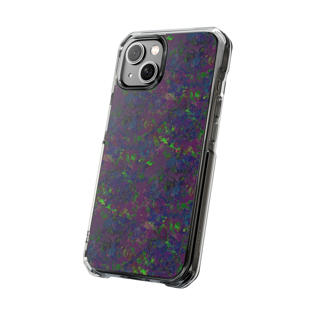 iPhone 14 Magnetic Clear Impact Case - Hidden Weave Series V3 No.23