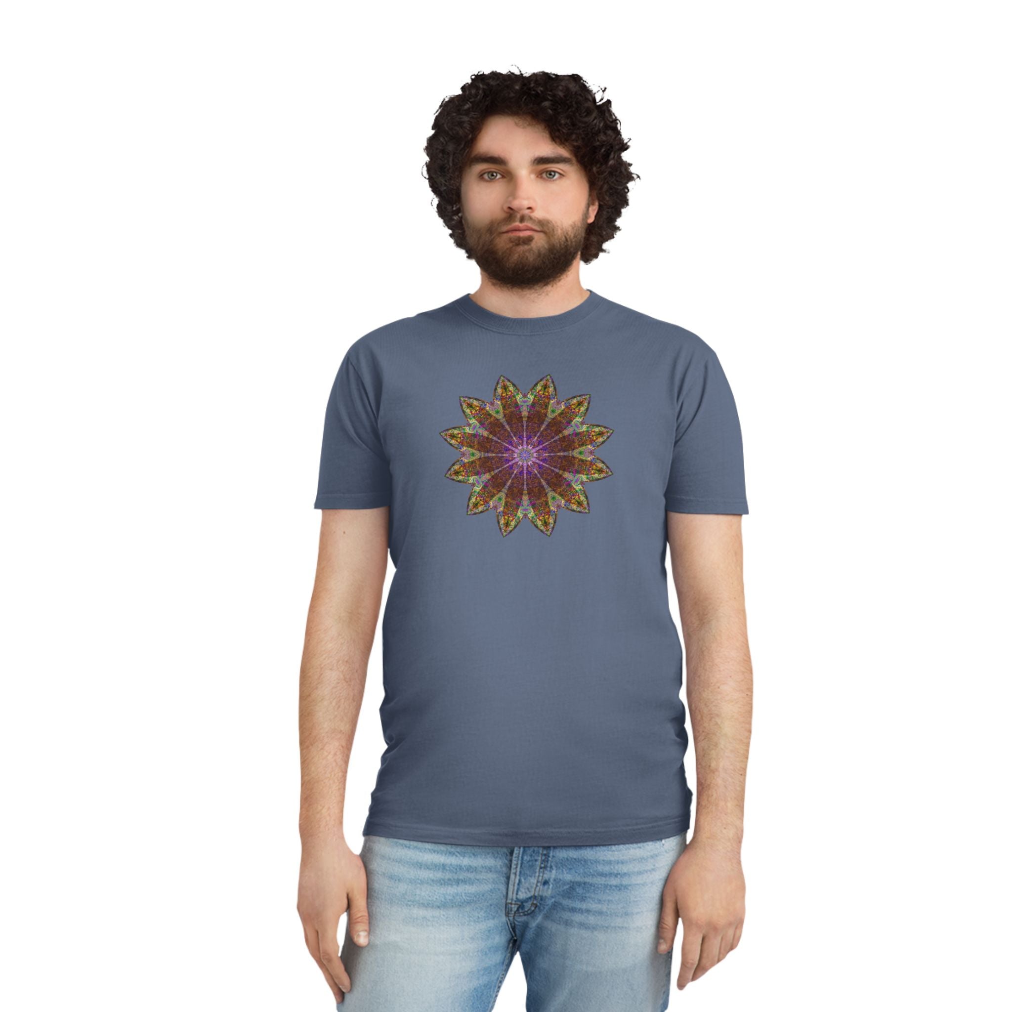 Unisex Faded Shirt - Love Light Mandalas No.13