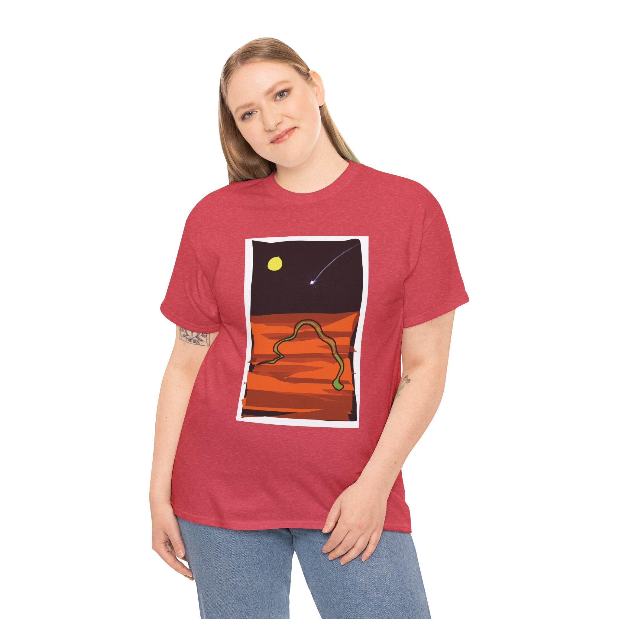 Unisex Heavy Cotton Tee - The Traveller Series (Shooting Star)