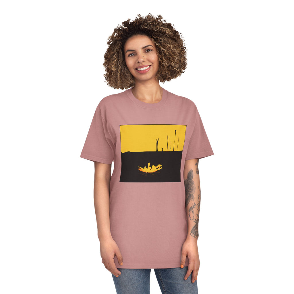Unisex Faded Shirt -The Traveller Series (Fire)