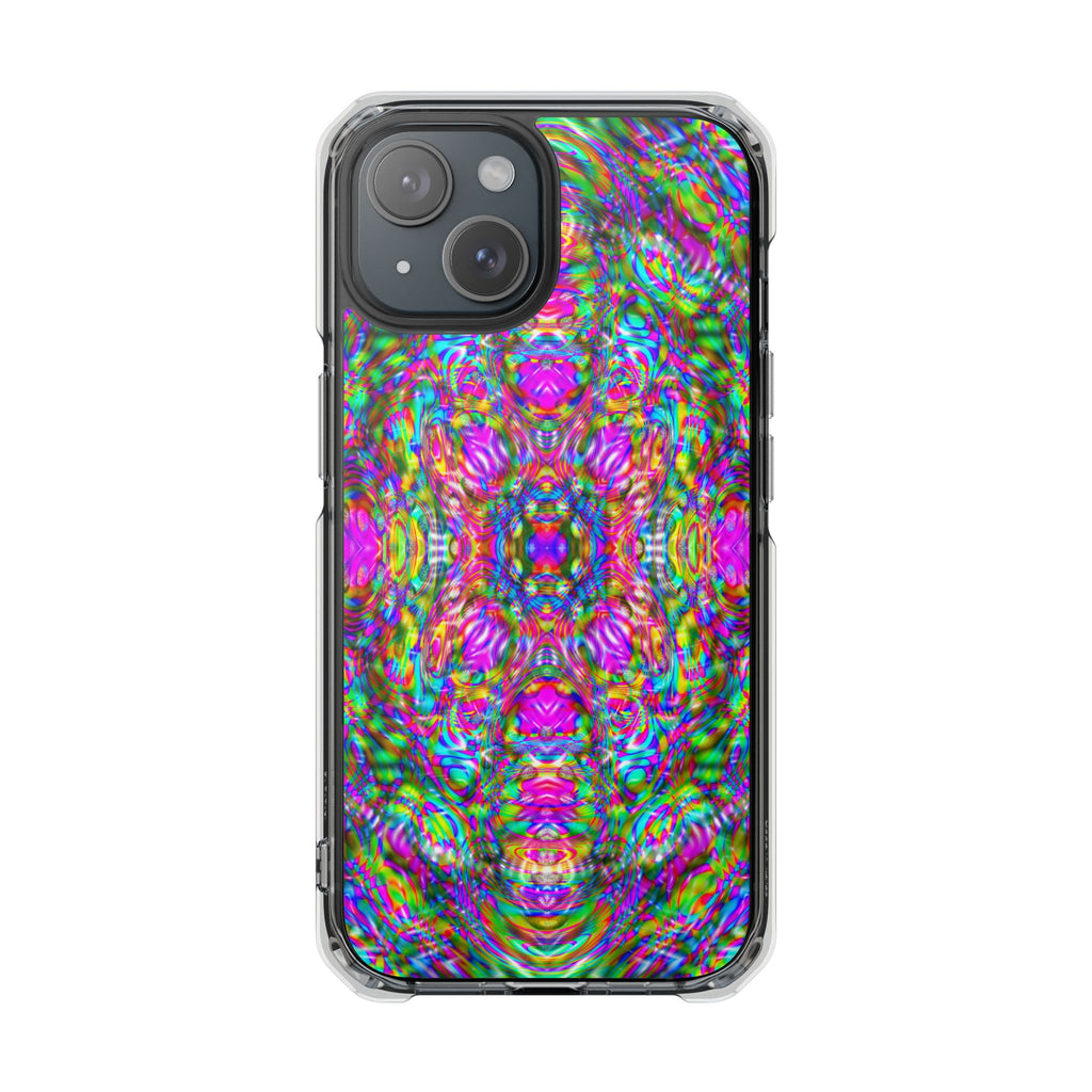 iPhone 15 Magnetic Clear Impact Case - DMT Scribe Tiles No.4
