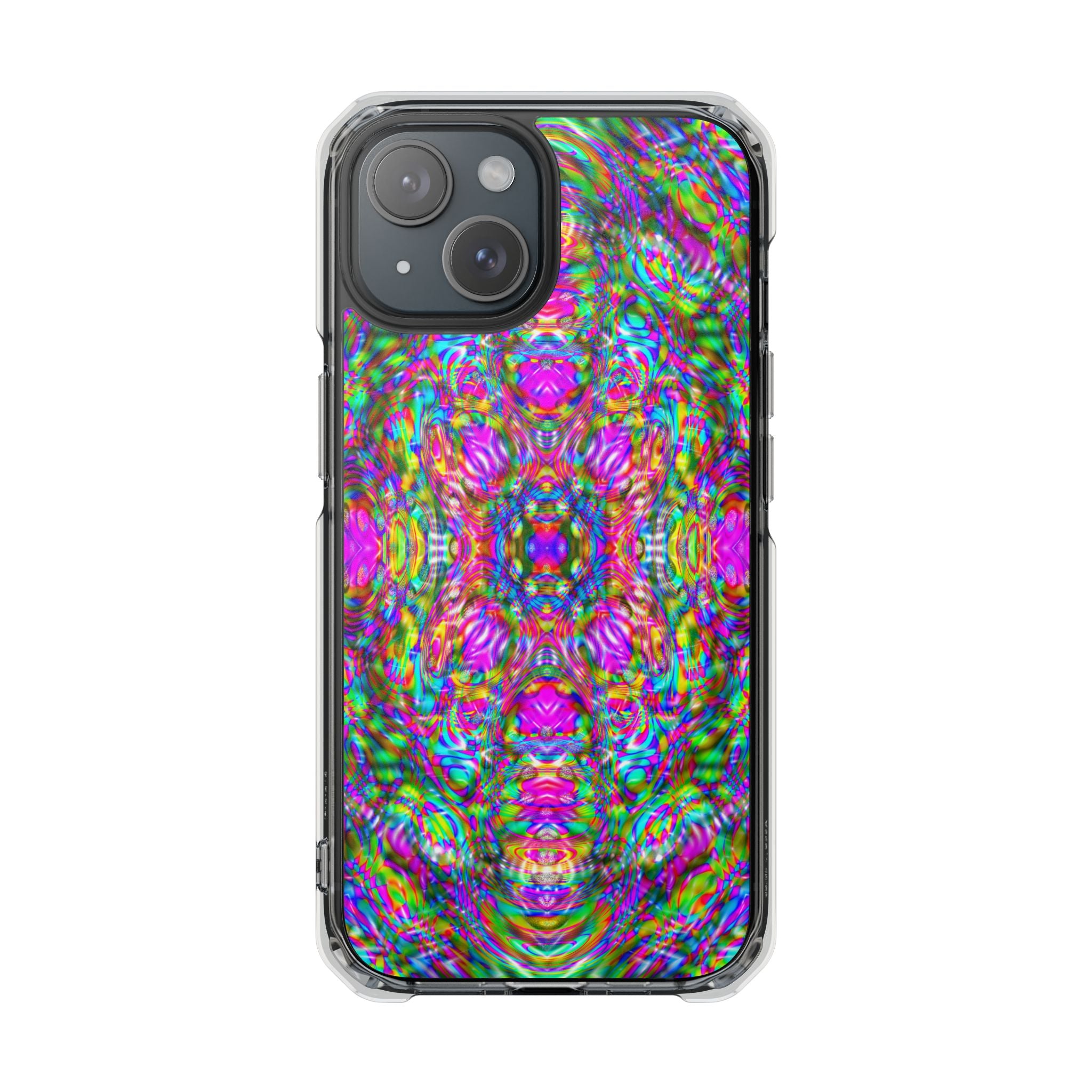 iPhone 15 Magnetic Clear Impact Case - DMT Scribe Tiles No.4