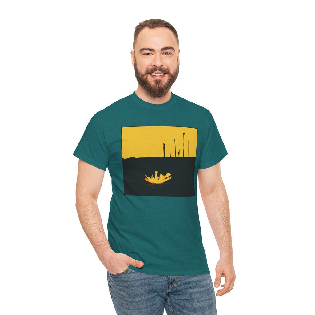 Unisex Heavy Cotton Tee - The Traveller Series (Fire)