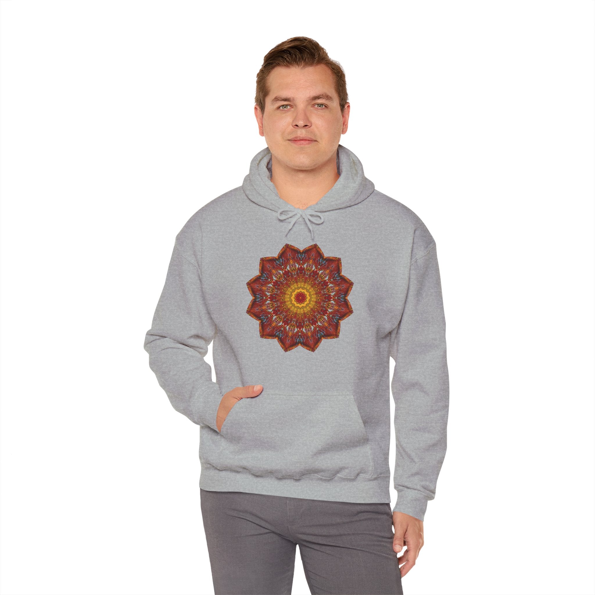 Unisex Heavy Blend™ Hooded Sweatshirt - Starflower Mandalas No.1
