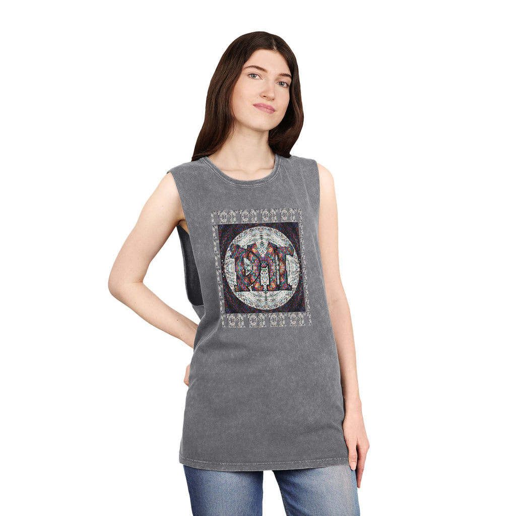 Unisex Stonewash Tank Top - DMT Scribe No.1