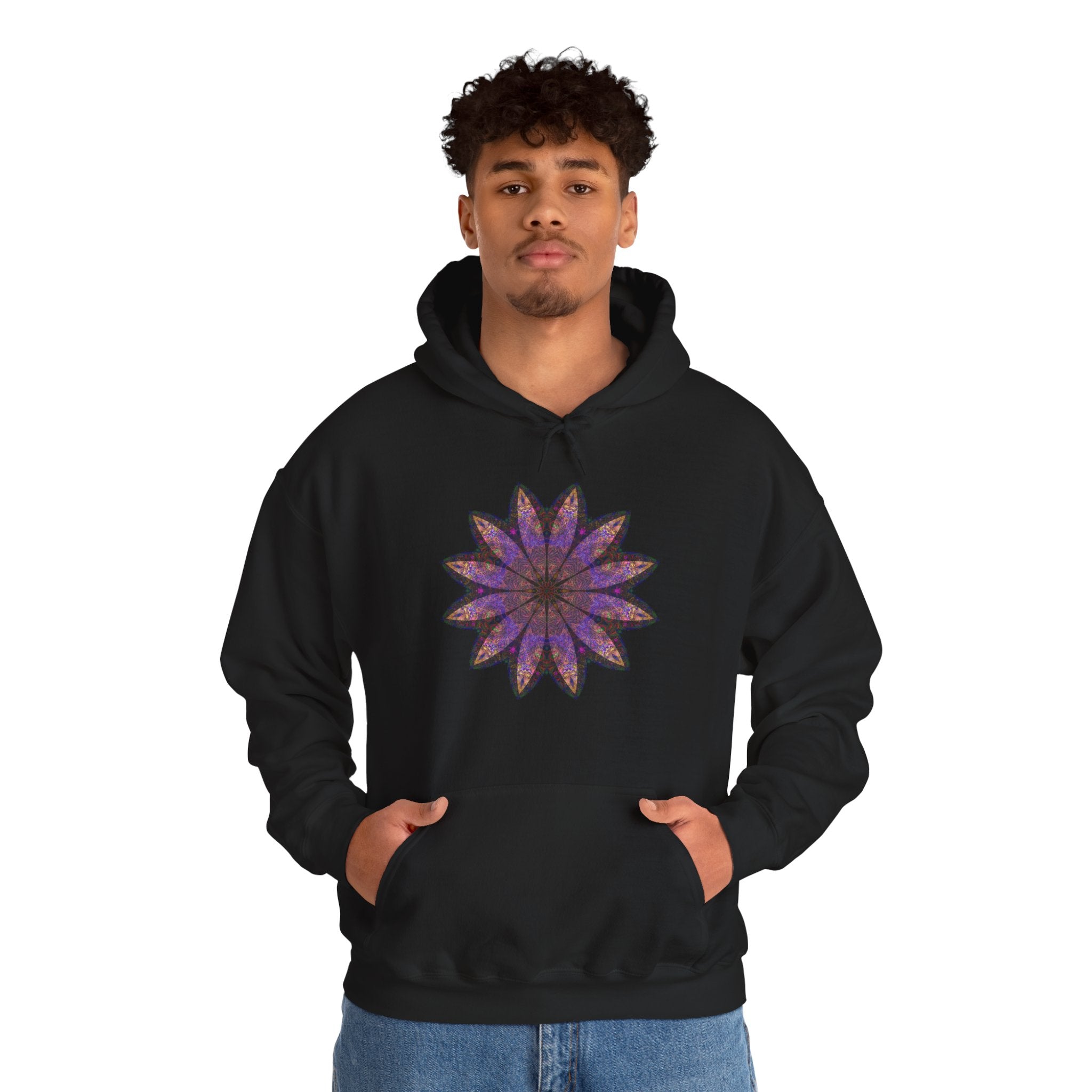Unisex Heavy Blend™ Hooded Sweatshirt - Love Light Mandalas No.23