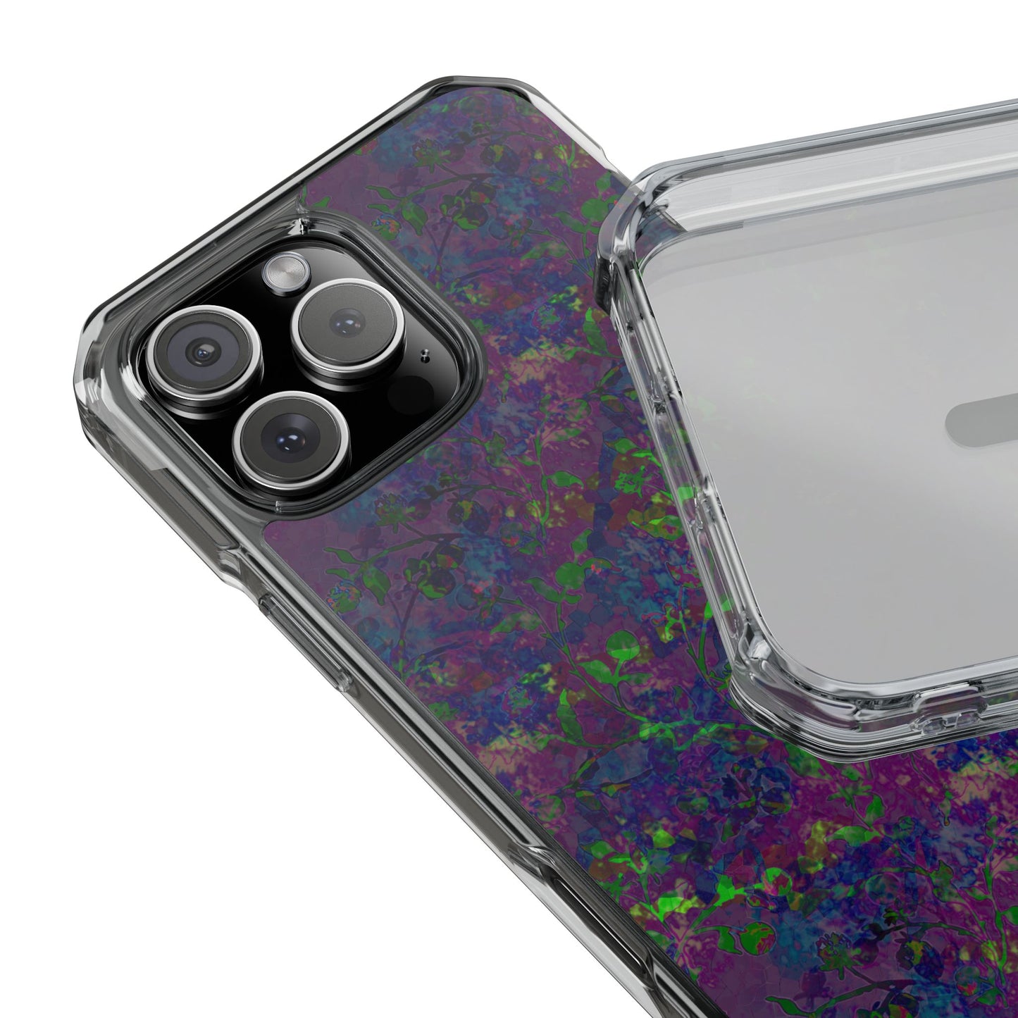 iPhone 16 Magnetic Clear Impact Case - Hidden Weave Series V3 No.23