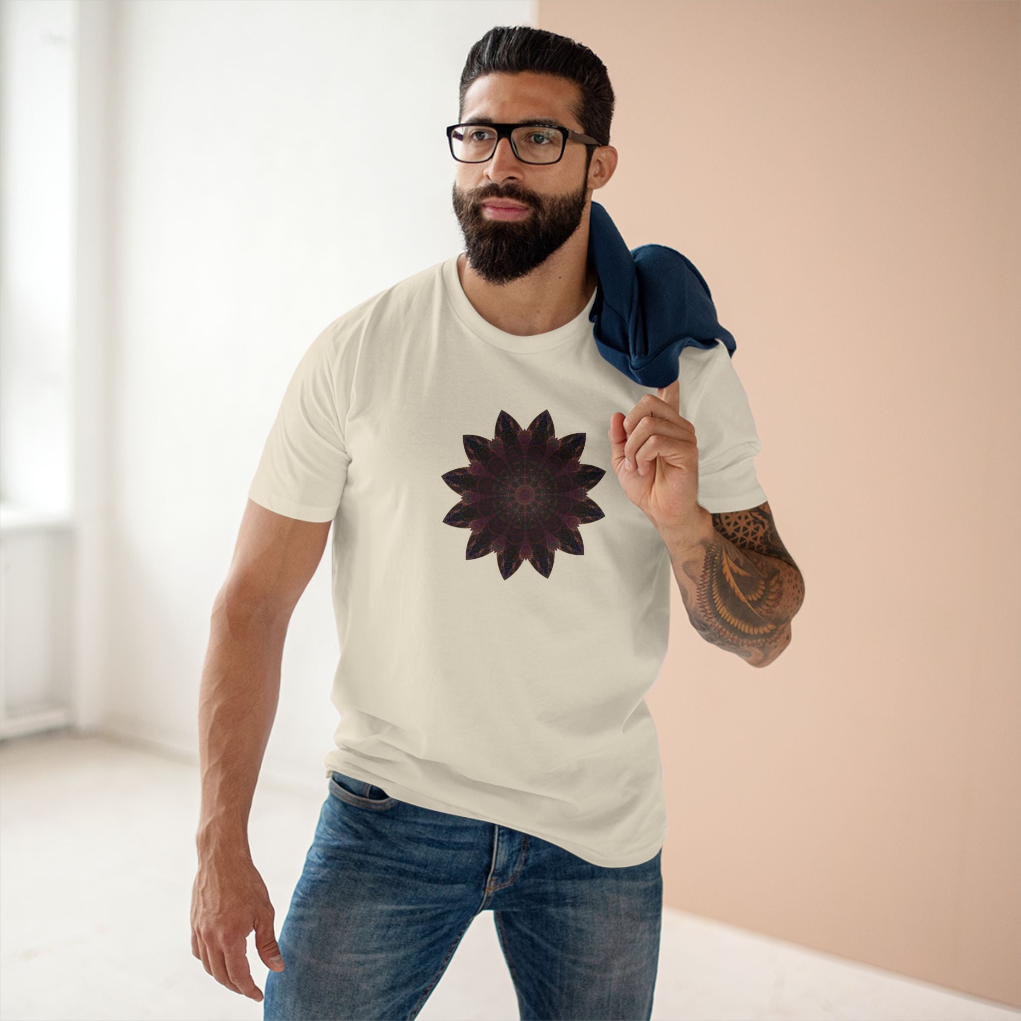 Men's Staple Tee - Love Light Mandalas No.8
