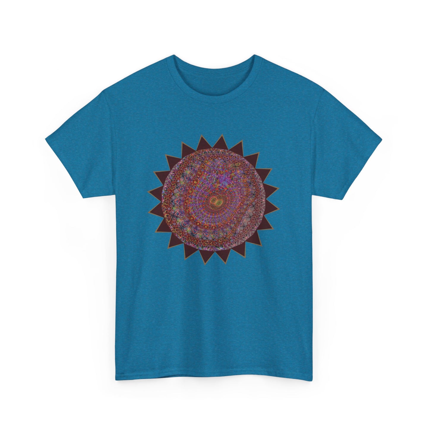 Unisex Heavy Cotton Tee - Mycelium Mandalas No.M18K4