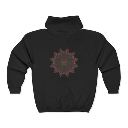 Unisex Heavy Blend™ Full Zip Hooded Sweatshirt - Love Light Mandalas No.7